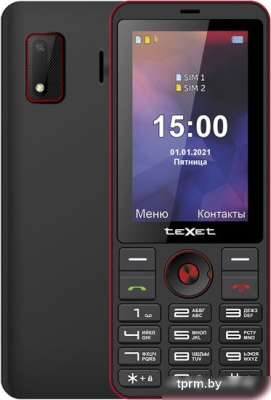 Кнопочный телефон TeXet TM-321 (черный) 