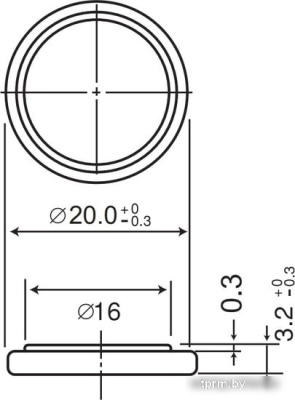 Panasonic CR2032 CR-2032EL/1B 
