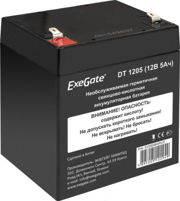 Аккумулятор для ИБП ExeGate DT 1205 (12В, 5 А·ч) 