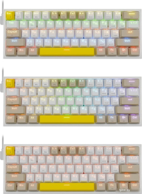 Клавиатура Redragon Fizz (Redragon Red, белый/бежевый) 