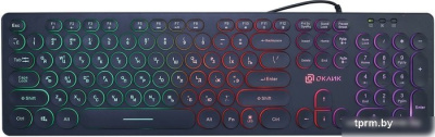 Клавиатура Oklick 420MRL (черный) 