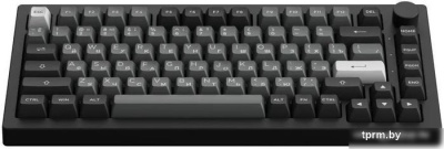 Клавиатура Akko 5075B Plus Black & Sliver (Akko Cream Yellow V3) 