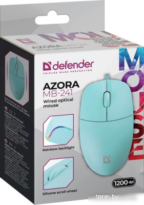 Мышь Defender Azora MB-241 (мятный) 