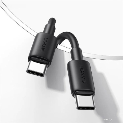 Кабель Usams US-SJ711 USB Type-C - USB Type-C (1 м, черный) 