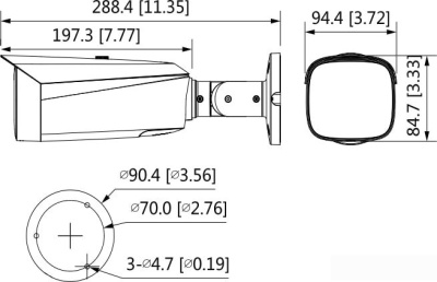 IP-камера Dahua DH-IPC-HFW3449T1P-AS-PV-0280B 