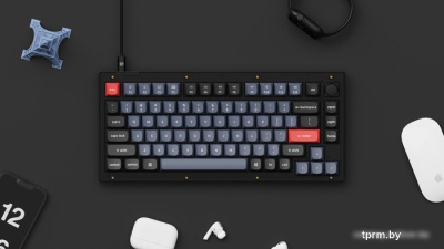 Клавиатура Keychron V1 Knob RGB QMK/VIA V1-C3 (Keychron K Pro Brown) 