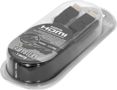 Кабель Mystery HDMI2.0pre HDMI - HDMI (2 м, черный) 