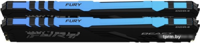 Оперативная память Kingston FURY Beast RGB 2x8GB DDR4 PC4-25600 KF432C16BBAK2/16 