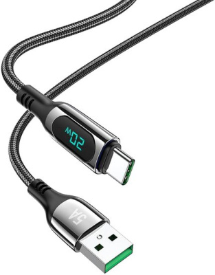 Кабель Hoco S51 USB Type-A - USB Type-C (1.2 м, черный)