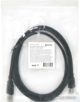 Кабель Defender USB02-10 USB2.0 AM-AF (3 м) 