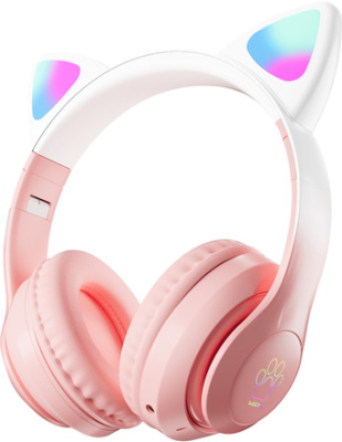 Наушники Miru Cat EP-W10 (розовый)