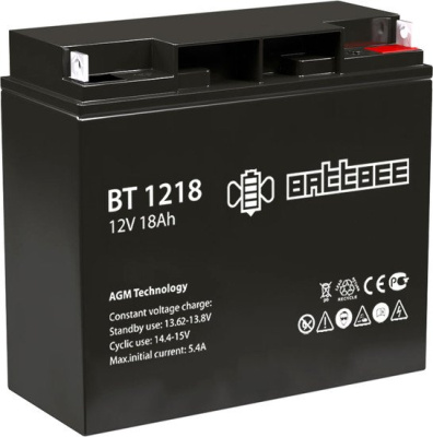 Аккумулятор для ИБП BattBee BT 1218 (12В/18Ач) 