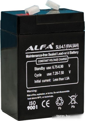 Аккумулятор для ИБП ALFA SL6-4.5 (6V-4.5Ah) 
