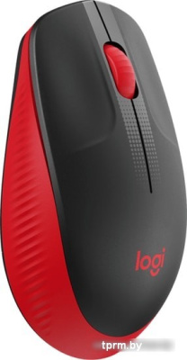 Мышь Logitech M190 (черный/красный) 