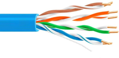 Кабель 5bites UTP Cat.5е US5505-100A-BL (100 м, синий) 