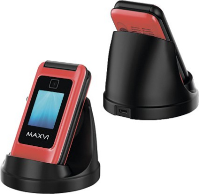 Кнопочный телефон Maxvi E8 (красный) 