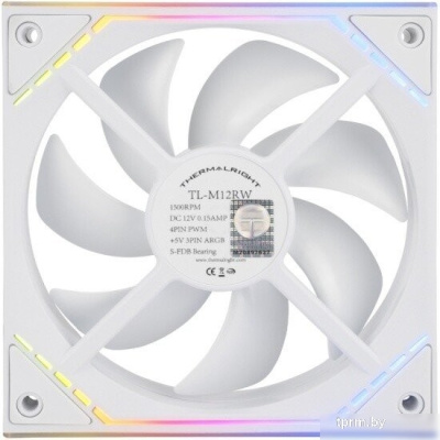 Вентилятор для корпуса Thermalright TL-M12RW (белый) 