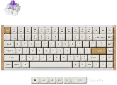 Клавиатура Keychron K2 HE Special Edition White K2H-Q1 (Nebula Magnetic) 