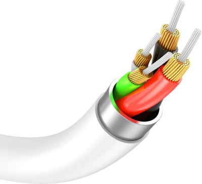 Кабель Vipfan P05 USB Type-C- USB Type-C (2 м, белый) 