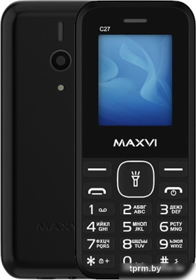 Кнопочный телефон Maxvi C27 (черный) 