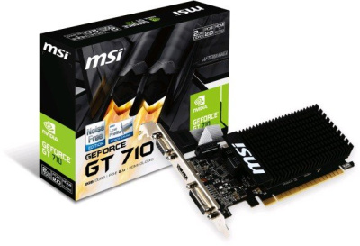 Видеокарта MSI GeForce GT 710 2GB DDR3 [GT 710 2GD3H LP] 
