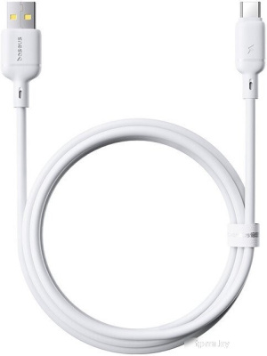 Baseus Silky Fast Charging Data Cable USB Type-A - USB Type-C 3A (1 м, белый) 