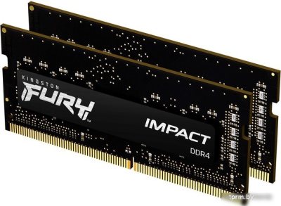 Оперативная память Kingston FURY Impact 2x8GB DDR4 SODIMM PC4-25600 KF432S20IBK2/16 
