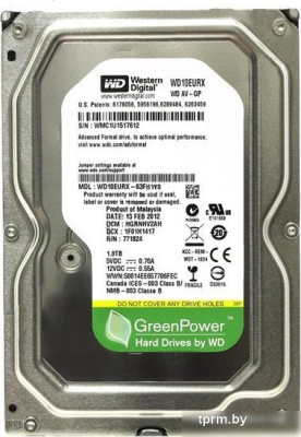 Жесткий диск WD AV-GP 1TB (WD10EURX) 