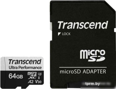 Transcend microSDXC 340S 64GB (с адаптером) 
