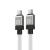 Кабель Baseus CoolPlay Series Fast Charging Cable 100W USB Type-C - USB Type-C (2 м, белый) 