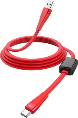 Кабель Hoco S4 USB Type-A - USB Type-C (1.2 м, красный) 