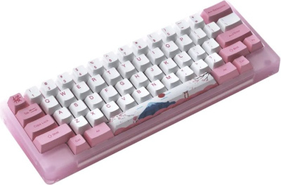 Клавиатура Akko ACR 59 Acrylic Tokyo (Akko CS Jelly Pink, нет кириллицы) 