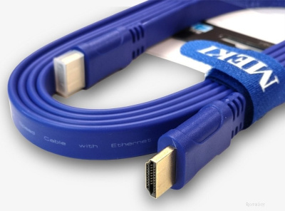 Кабель Meki GH-T-2BE HDMI - HDMI (2 м, синий) 