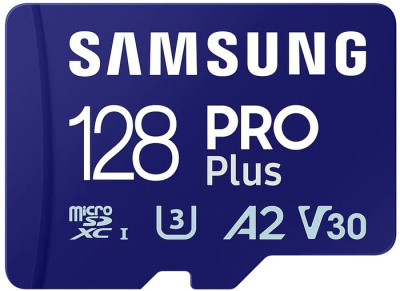 Samsung PRO Plus microSDXC 128GB MB-MD128SA/EU (с адаптером) 