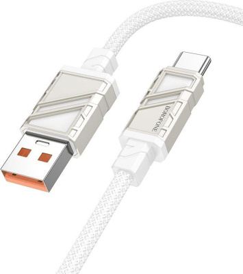 Кабель Borofone BU54 USB Type-A - USB Type-C (1.2 м, белый)