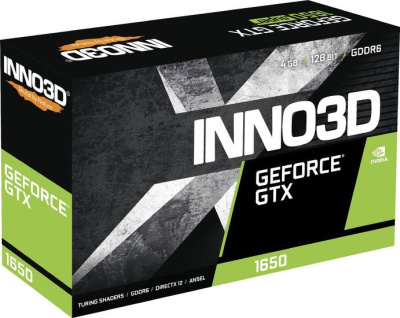Видеокарта Inno3D GeForce GTX 1650 Twin X2 OC V3 N16502-04D6X-171330N 