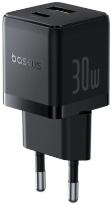Сетевое зарядное Baseus Palm Fast Charger C+U 30W EU P1011160A113-00 (черный)