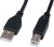 Кабель Cablexpert CCF-USB2-AMBM-1M (1 м, черный) 
