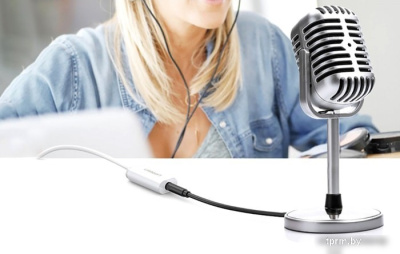 Адаптер Ugreen US206 30712 USB Type-A - 3.5 мм (0.15 м, белый) 