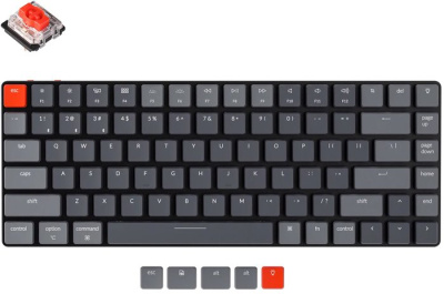 Клавиатура Keychron K3 Wireless V2 RGB K3-B1 (Gateron G Pro Red) 