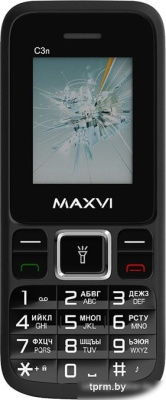 Телефон Maxvi C3n (черный) 