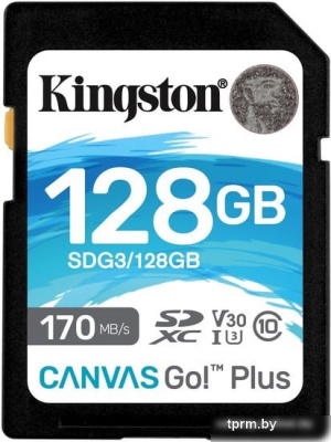 Карта памяти Kingston Canvas Go! Plus SDXC 128GB 