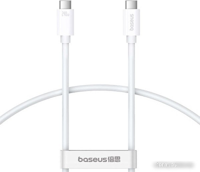 Кабель Baseus Superior Series 2 USB4 Full-Function Fast Charging Cable 240W USB Type-C - USB Type-C (1 м, белый) 