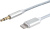 Кабель Cablexpert CCAB-AP35M-1M-W Lightning - 3.5 Jack (1 м, белый) 