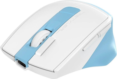Мышь A4Tech Fstyler FG45CS Air2 (белый/голубой) 