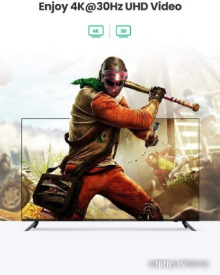 Переключатель Ugreen CM332 80125 4 x HDMI (с пультом ДУ, черный) 