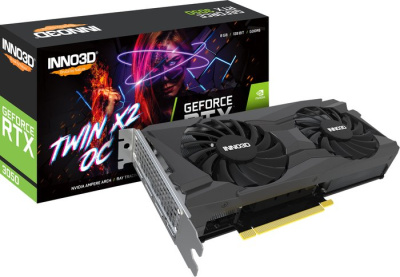 Видеокарта Inno3D GeForce RTX 3050 Gaming OC X2 N30502-08D6X-11902120 