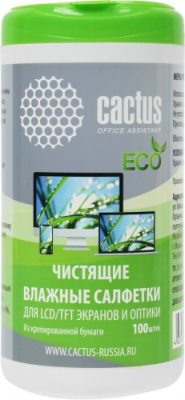 Влажные салфетки CACTUS CS-1001PE