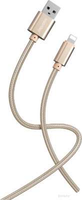 SmartBuy S02 USB-Type-A - Lightning (1 м, золотистый) 
