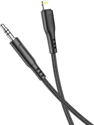 Кабель Hoco UPA18 Lightning - Jack 3.5 (1 м, черный)